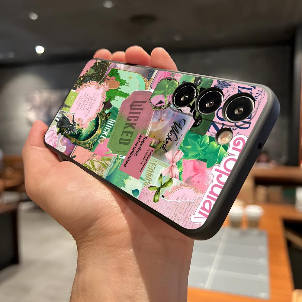 Movie W-Wicked Party Phone Case For Samsung A56 A36 A26 A16 A15 A25 A35 A55 A14 A34 A24 A54 Black Soft Shell