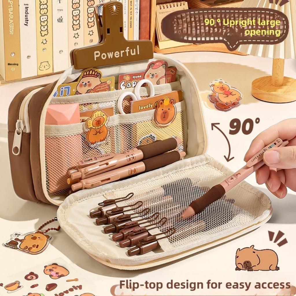 Dolphin Nine Layer Pen Bag Large Capacity Pain Pack Pen Bag Multi Functional Stationery Box Pen Box Back To School Season