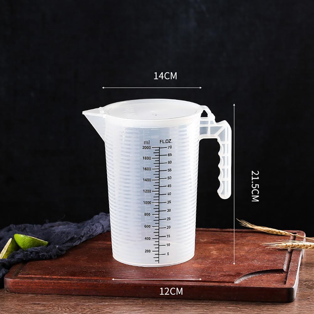 Plastic Measuring Cup 500/1000/2000/5000Ml Thickening Food Grade Graduated Cup Transparent Kitchen Experimental Measuring Cup