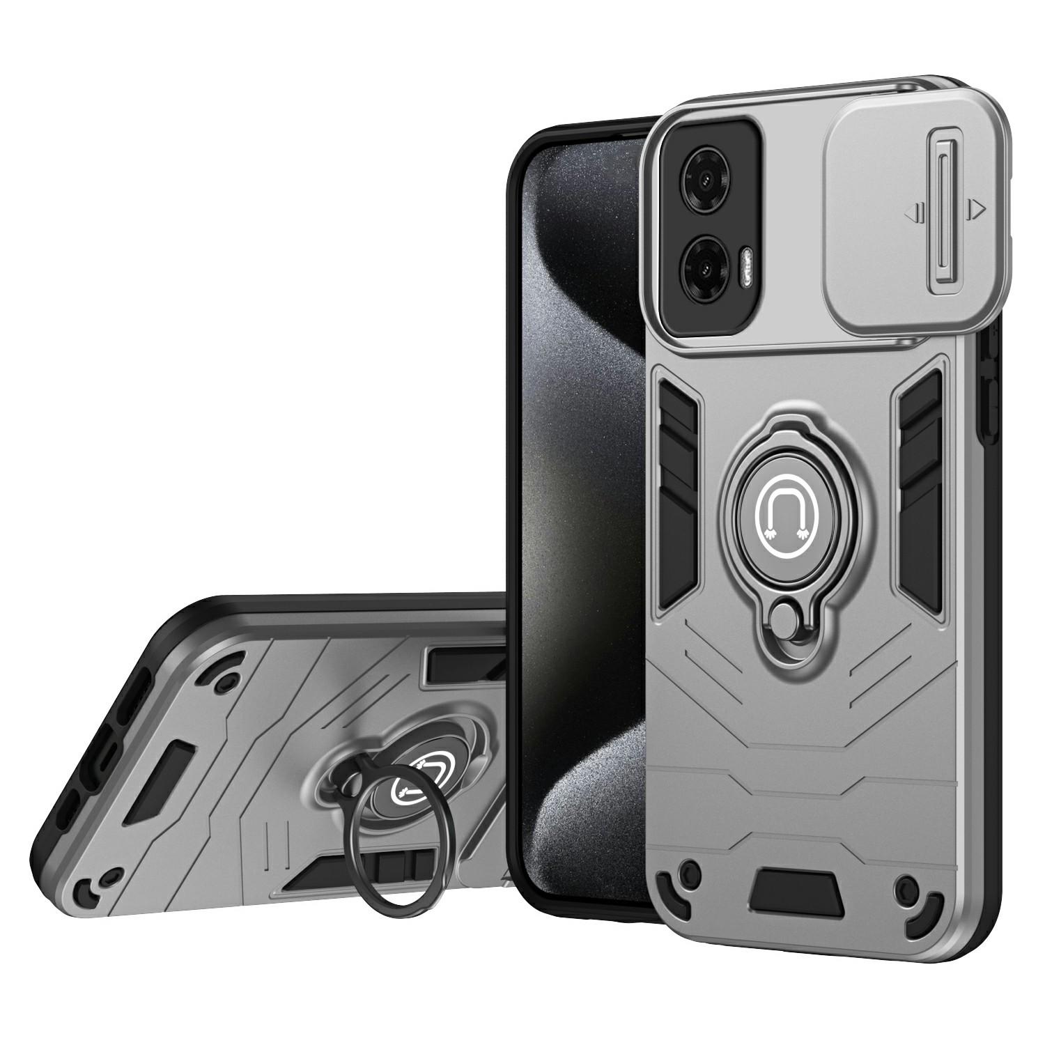 

Для Motorola Moto G35 5G чехол Slide Camshield Kickstand PC+TPU чехол для телефона A