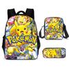 (27) 3 Piezas Mochila Escolar para Niños Bolsa de Almuerzo Estuche