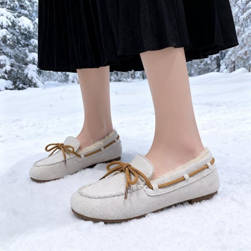 

Новая женская обувь с флисом, плоская, теплые хлопковые ботинки с толстым флисом 40 бежевый