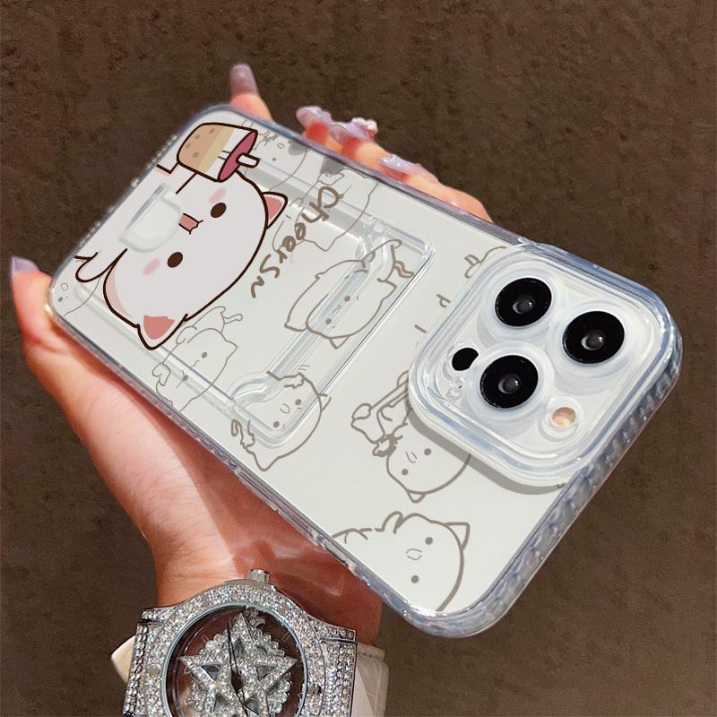 Card Slot Holder Silicone Wallet Pocket Case For Xiaomi Redmi Note 14 13 Samsung A54 A24 A34 Oppo A38 A58 A78 IPhone 14 15 16 Cover Clear Phone Bumper