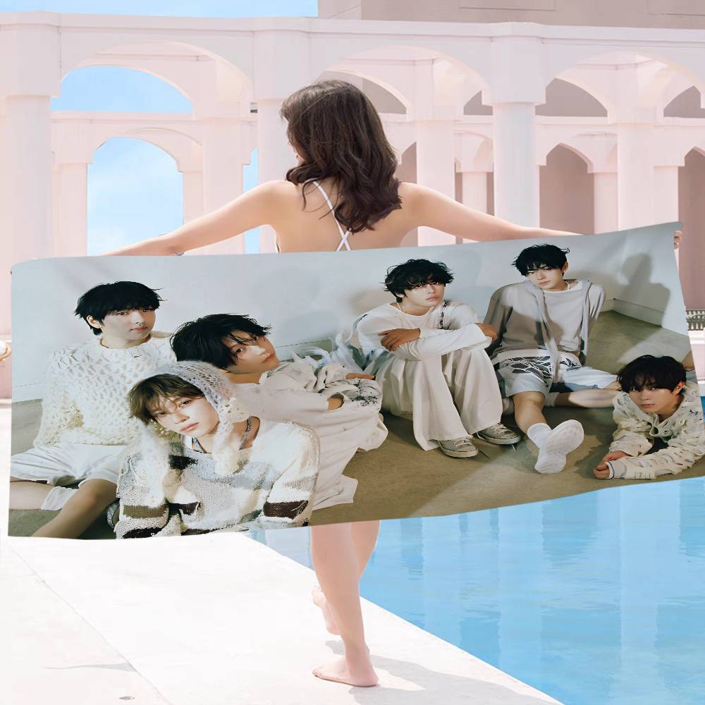 Boy Band N-Nct Wish Singer Microfiber Beach Towel Absorbent Quick Dry Soft Yoga Swimming Resort Mountain Climbing Towel