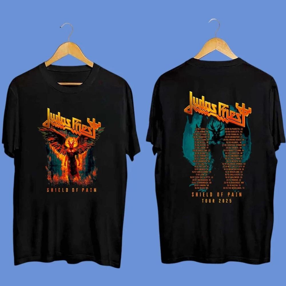 Judas Priest Shield Of Pain Tour 2025 Winged Demon Two Sided T-Shirt