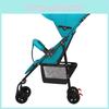 Baby Stroller Portable Onehand Folding Pushchair Adjustable Backrest Footrest