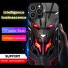 Battle Armor Mech Design Voice Sensing LED Light Up Glowing Luminous Phone Case For IPhone Samsung