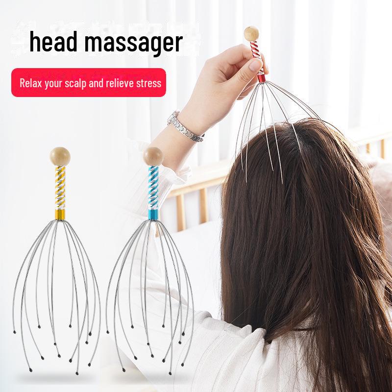 Octopus Claw 5-Head Scalp Massager: Relieves Itching & Soothes Without Hair Pulling