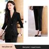 Women's Professional Suit Set: High-End Black Formal Wear for Interviews and Office