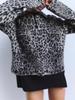 Rose beauty A Women's Leopard Pattern Turn-Down Collar Long Sleeve Casual Cardigan,Autumn&Winter
