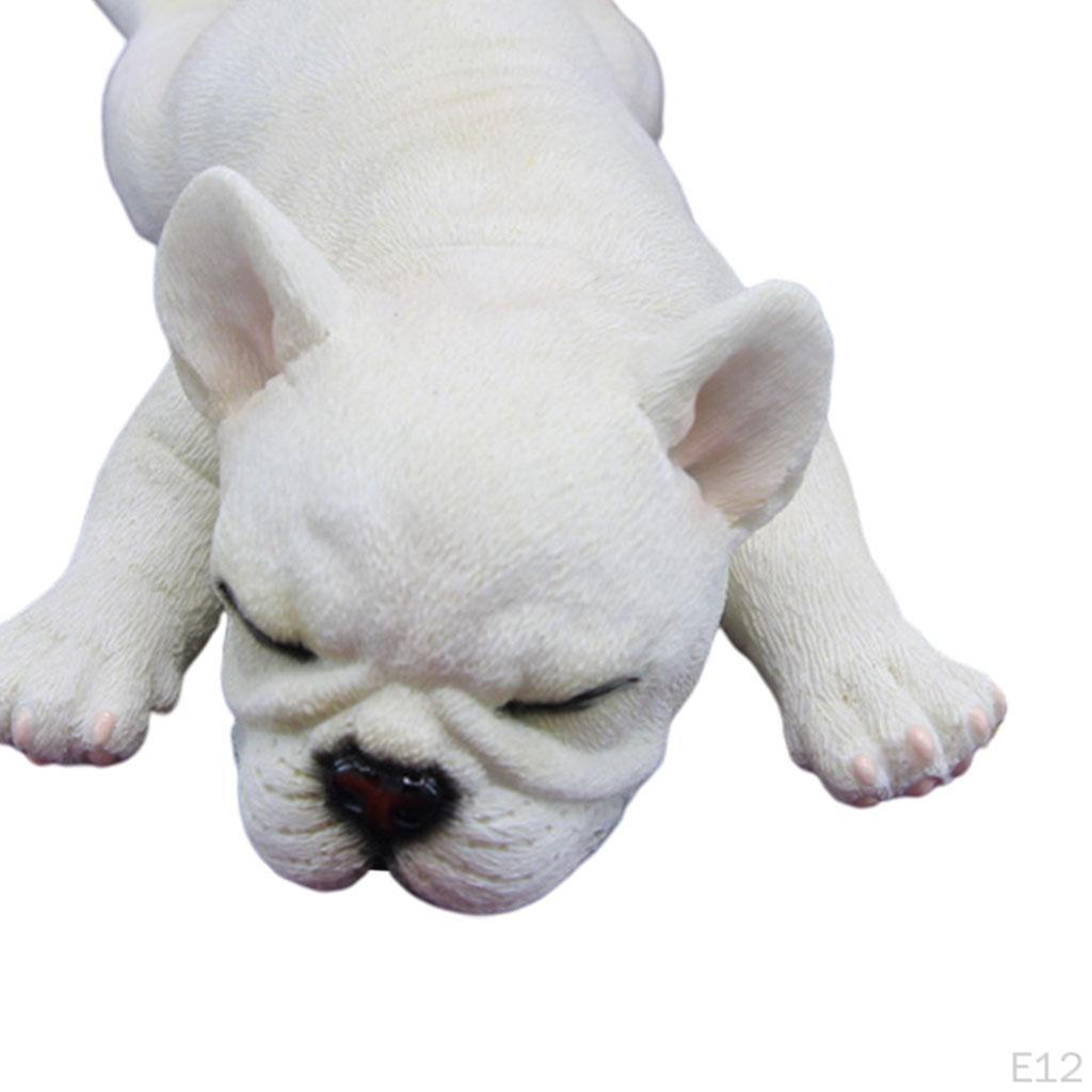 Action Figures, Small Dog Model, Miniature Resin Animal Statues, Desktop Decoration for Toys