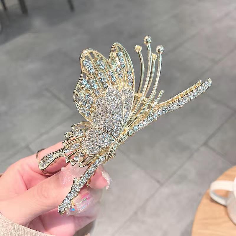 Alloy Womens Back-of-Head Grabber Large High-End Hair Claw Clip Summer 2026 Shark Clip Headpiece Japan and Korean Style