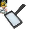 Handheld Magnifying Glass 3X Magnification Portable Elderly Reading Writing Magnifier Black