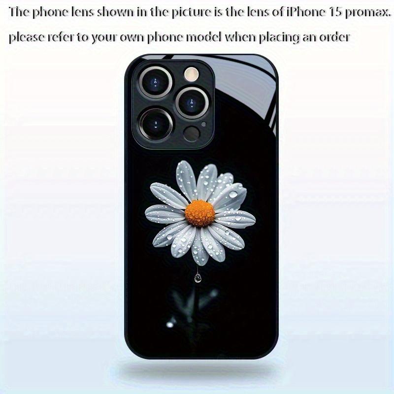 White daisy petal phone case suitable for iPhone 17 16 15 14 13 12 11 Pro/ Max /Plus anti-fall and shockproof back cover
