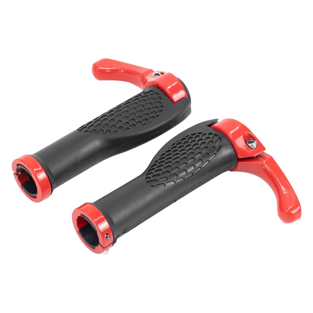 Electric Scooter Rubber Handlebar Grip Ergonomic Anti Skid Lock On Handle Cover Aluminum Alloy for Kaabo Wolf Modifited Parts
