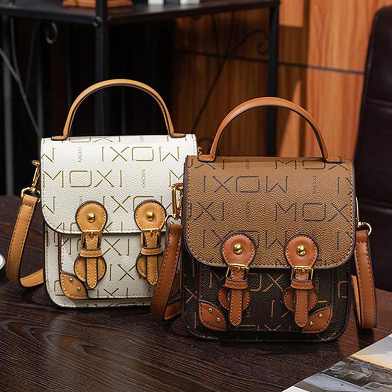 New Style Letter Women's Fashion Single Bag PU Leather High-end Travel Mini Simple Trendy Women's Messenger Bag
