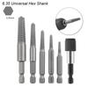 Easy Out Broken Damaged Screw Extractor Upgraded Metal Drill Bit Guide Removal Spiral Stripped Bolt Remover Set Power Tool