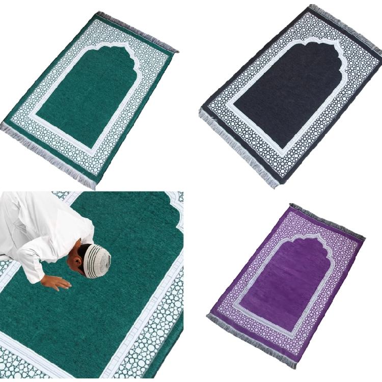 Zacht Arabisch Patroon Gebedskleed Vloermat met Kwastjes voor Mannen Vrouwen Kinderen Religieuze Activiteit Biddend Tapijt