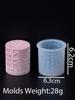 Embossed LOVE Letters Cylinder Cube Candle Mold DIY Valentine's Day Ornaments Making Heart Square Round Soap Craft Molds Home De