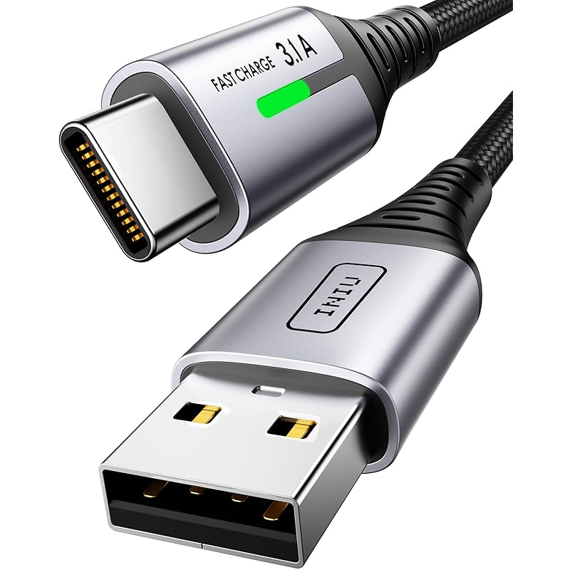 

INIU USB C cable 2m 3.1A fast charging Type A to charging cable QC correspondence Ultra durable nylon knitting high speed data transfer Type C USB-C