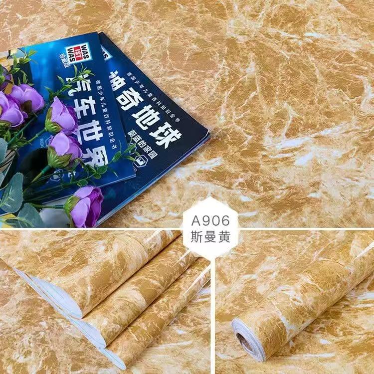 Kitchen Oil-Proof Film Stove Waterproof Moisture-Proof Self-Adhesive Wallpaper Countertop Cabinet Renovation Tile Marble Sticker