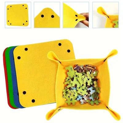 4/6 Stück Puzzleschalen-Set - für 1000 Teile, Tragbare Multifunktionale Dekorative Aufbewahrungsschale für Erwachsene Geschenke