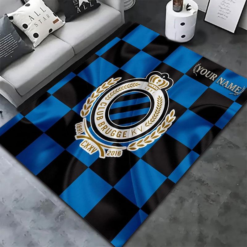 Club Brugge KV Custom Name Carpet Rug for Living Room Bedroom Home Sofa Decoration,Kids Play Non-slip Floor Mat