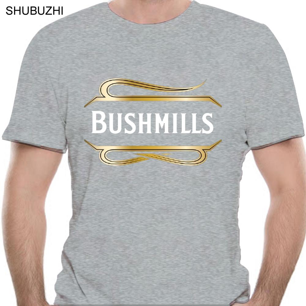 

Men T Shirt Bushmills Irish Whiskey tshirt black tshirts Women TShirt male brand teeshirt men summer cotton t shirt 4XL