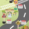Wooden Children's City Traffic Road Signs Signboards Safety Awareness Scene Building Blocks Early Education Educational Toys