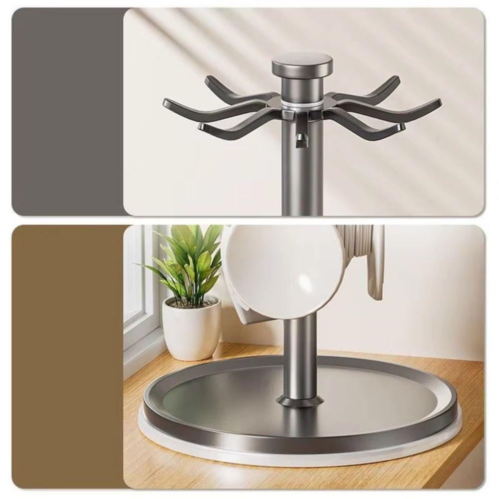 with Water Tray Kitchen Utensils Stand 360 Degree Rotating Cooking Utensils Hanger  Home