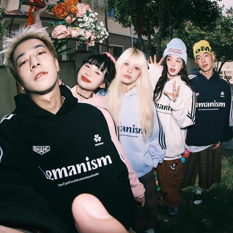 

LEMANISM Унисекс Полосатый Худи-Пуловер M