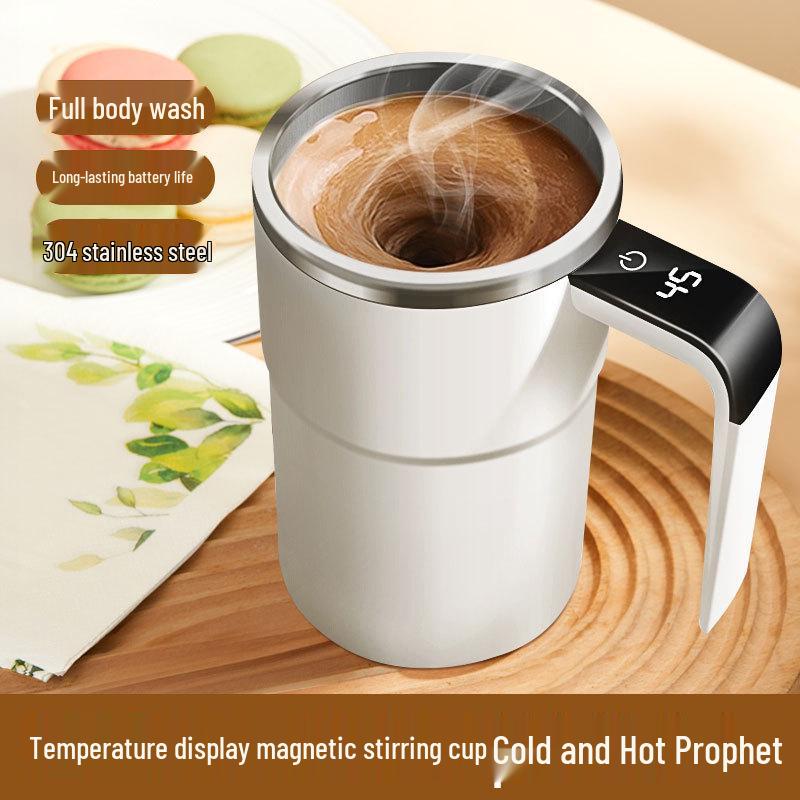 Rechargeable Smart Magnetic Stirring Cup for Coffee, Smoothies, and Protein Shakes