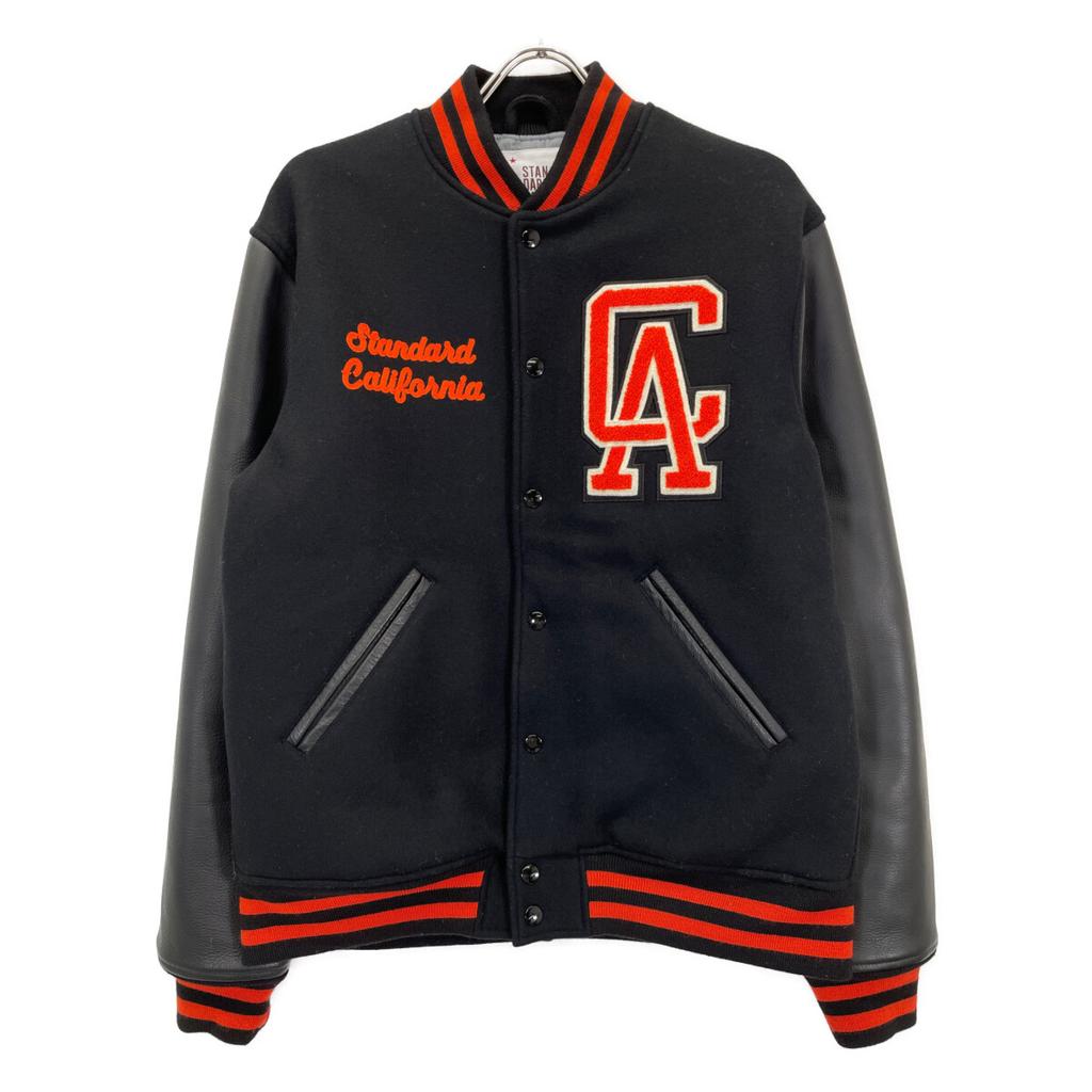STANDARD CALIFORNIA 21AW Black x Orange SD Versity Jacket Jacket L Black/OrangeUsed
