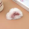 Super Cute Soft Plush Hair Clip Pink White Furry Plush Rabbit Ears Edge Bangs Clip BB Clip Barrette for Girls Hair Styling Tools