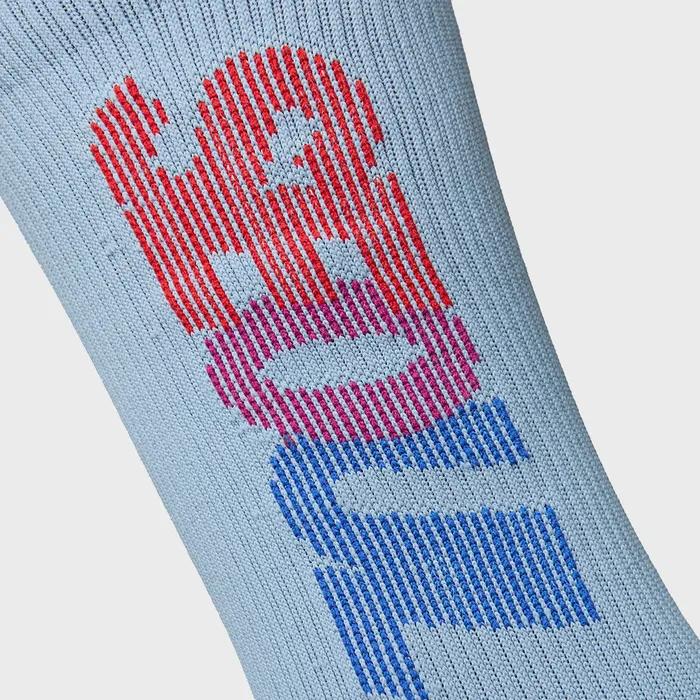 Seoul Motorcycle Running Socks Blue Gray