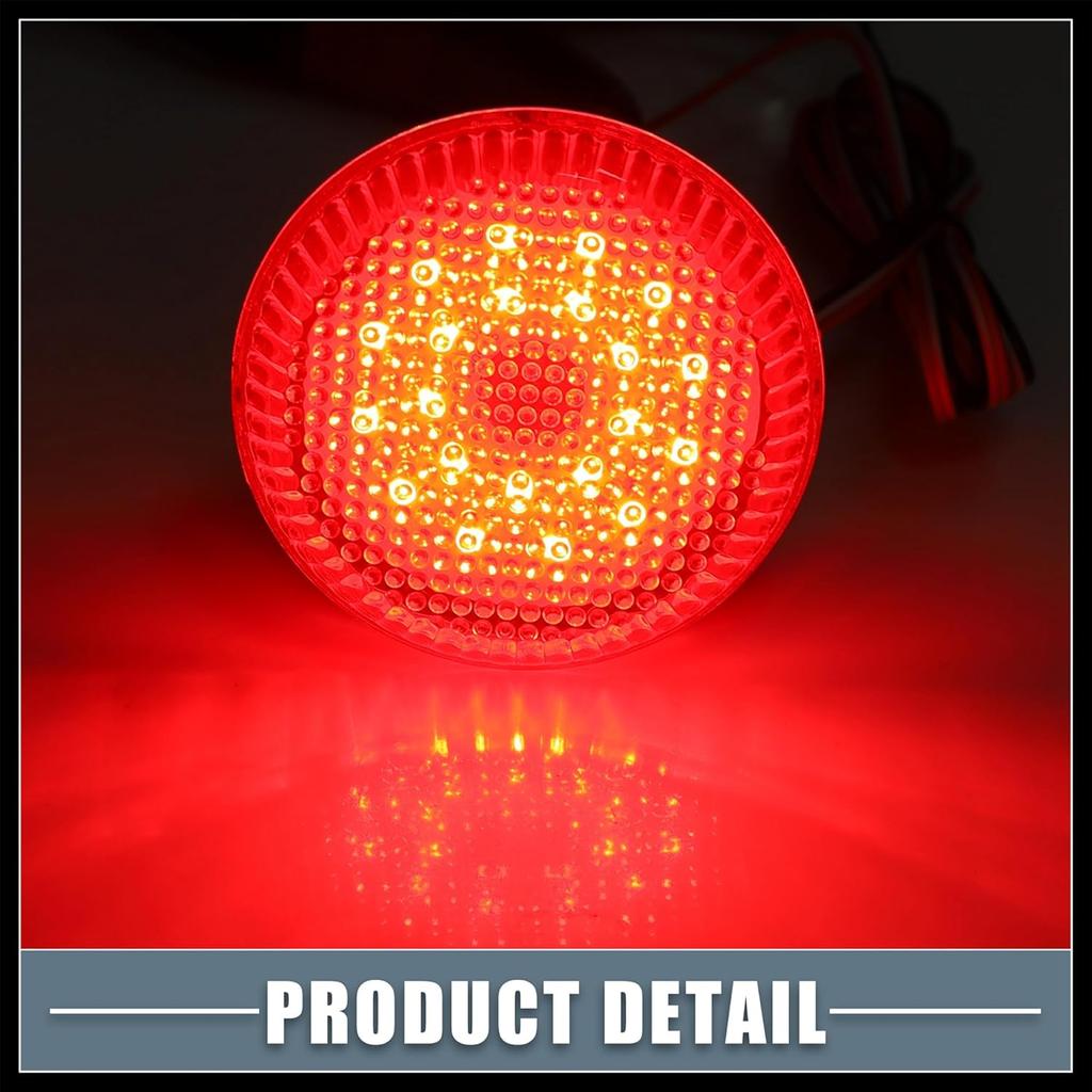 Rear Bumper Reflector Fog Brake Tail Light 81910-02040 8191002040 Red LED for Toyota Corolla 2009-2010 Plastic Red Lens (Set of 2) Durable Material