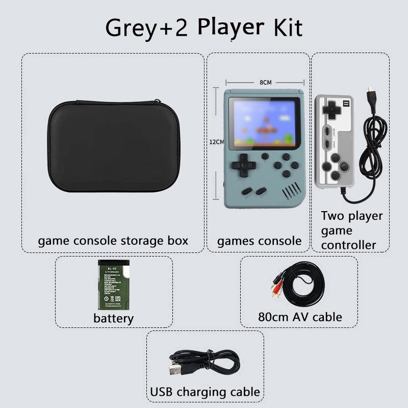 Built-in 500+ Classic Arcade Retro Games Console for TV 5 Inch Video Game Handheld Game Player for Game Boy Two Player Games