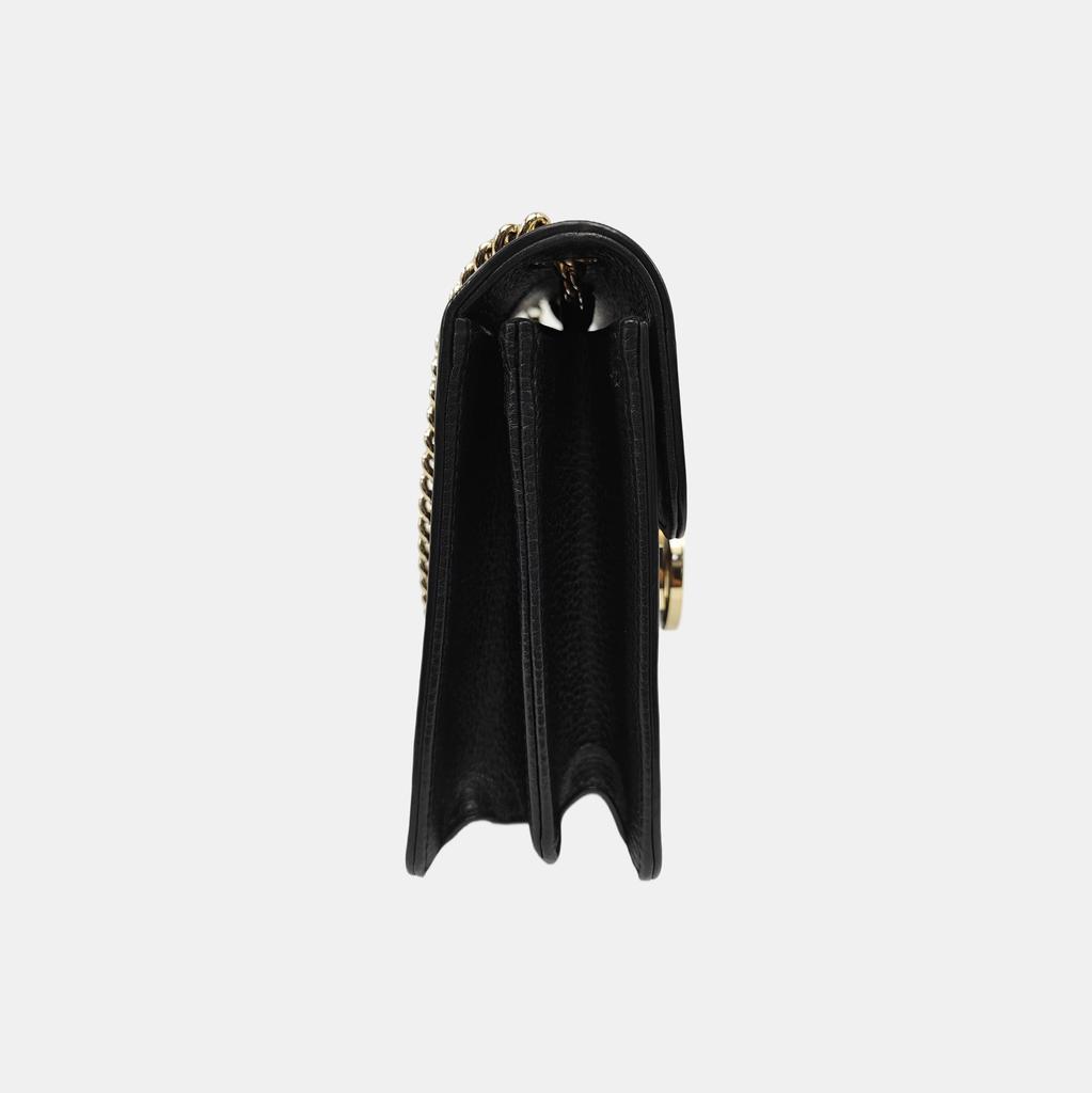 [Gebraucht] Double G Kette Schultergurt Genarbtes Leder Umhängetasche Akkordeon Crossbody Tasche - Sehr Gut #1Q23M6S