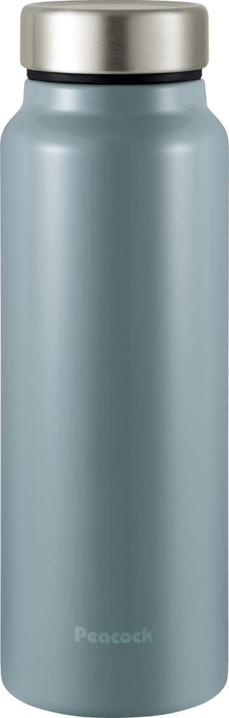 Peacock Water Bottle Stainless Steel Bottle Screw Mug Bottle 600ml Dusty Blue ADS The-peacock (Lightweight Type) Thermal/Cold AKY-60