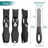 1/2pcs Durable Stainless Steel Nail Clippers Professional Heavy Duty Nail Clippers Set for Seniors Ultra Sharp German