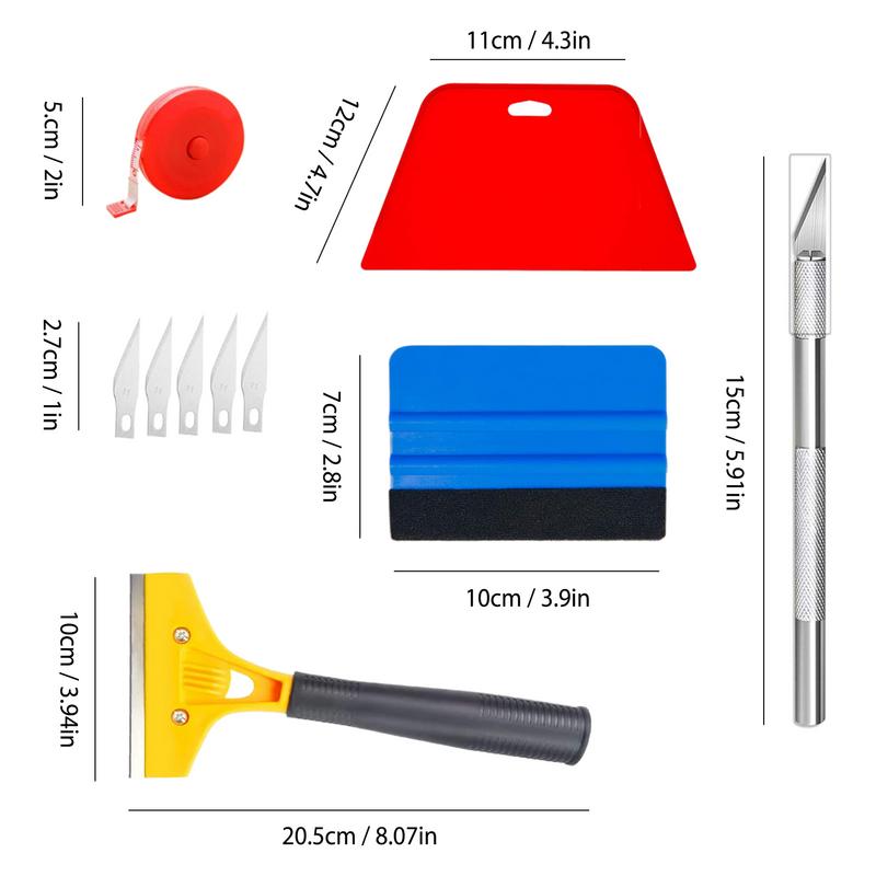 Wallpaper Smoothing Tool Kits Hand Tool Application Kits Portable Vehicle Window Tint Film Tools for Car Soundproofing Mats