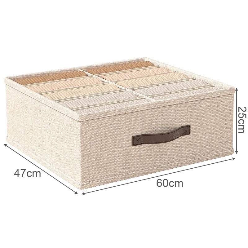 1pc Foldable Trouser Storage Box Large Capacity Drawer Clothes Pant Storage Box With PP Board Wardrobe Clothes Storage Organizer