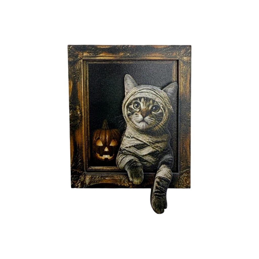 Retro Halloween Wooden Refrigerator - Double Layer Fridge Decor for Kitchen, Home Decor Gift