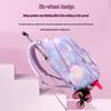ZIRANYU Detachable Rolling School Bag for Girls