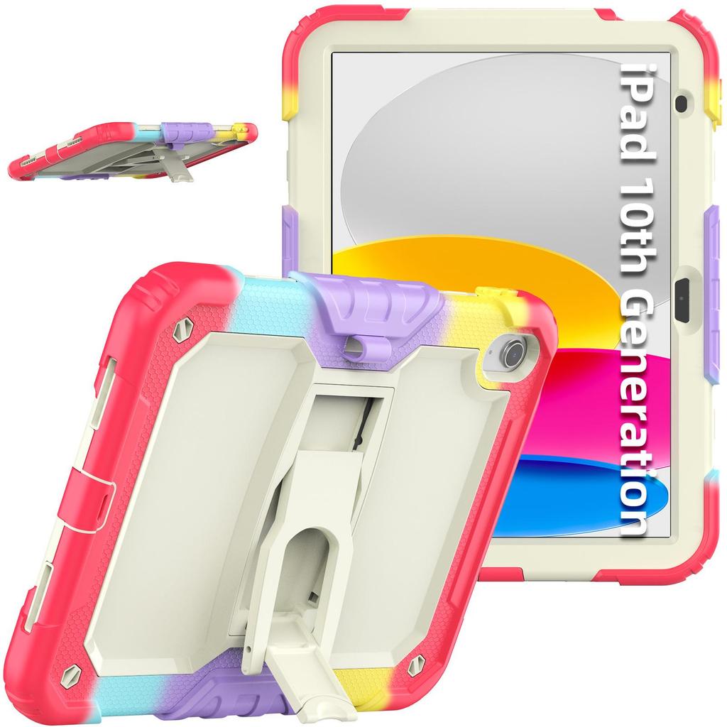 iPad 10th Gen 10.2-inch Protective Cover with Pen Slot for 2024 Pro 11/13 Inch - Anti-Fall, Air6 Bracket