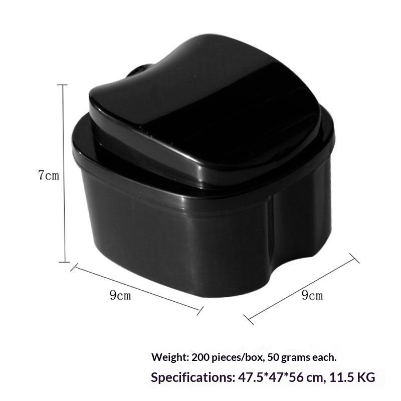Durable Plastic Denture Case With Removable Drain Tray Multiple Color Options For Daily Oral Care Travel