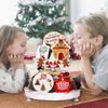 Xmas Tiered Tray Decor Rustic Wooden Xmas Tiered Tray for Holiday Table Decoration
