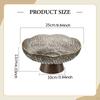 Elegant Fruit Bowl with Drainage Holes, Snack Tray And Storage Space for Snacks, Ideal As A Table