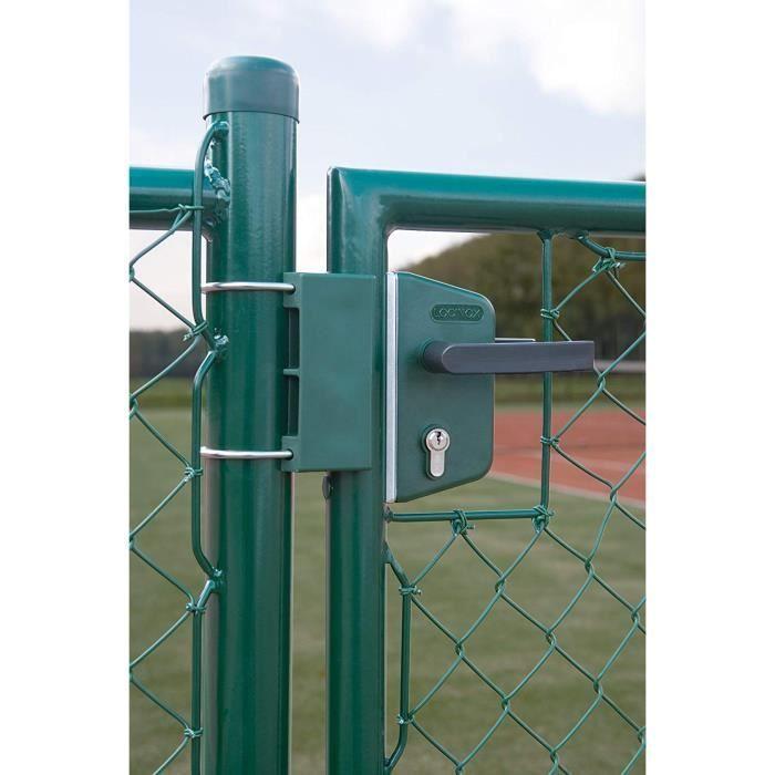 LOCINOX Gâche Polyamide Pour Portillon De Jardin Pour Profils Ronds En RAL 6005 SKRZ600560