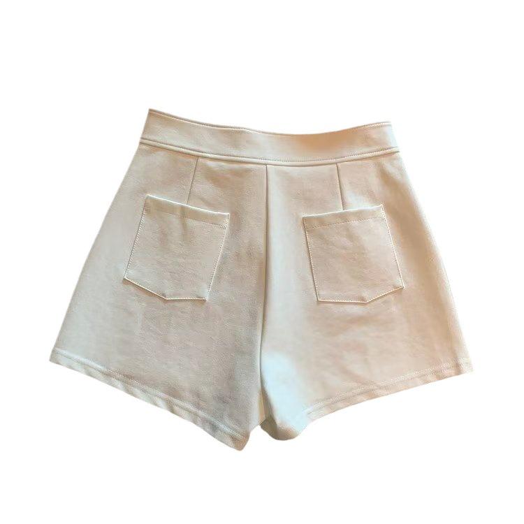Women's High-Waist Black Slimming Summer Shorts